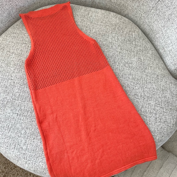 Zara Orange Knit Dress - Picture 2 of 4